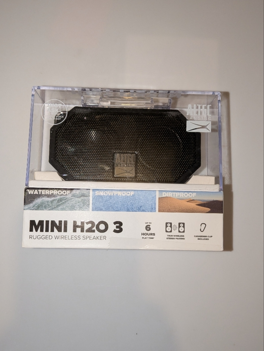 Altec Lansing Mini H2O 3 Rugged Wireless Speaker - Black